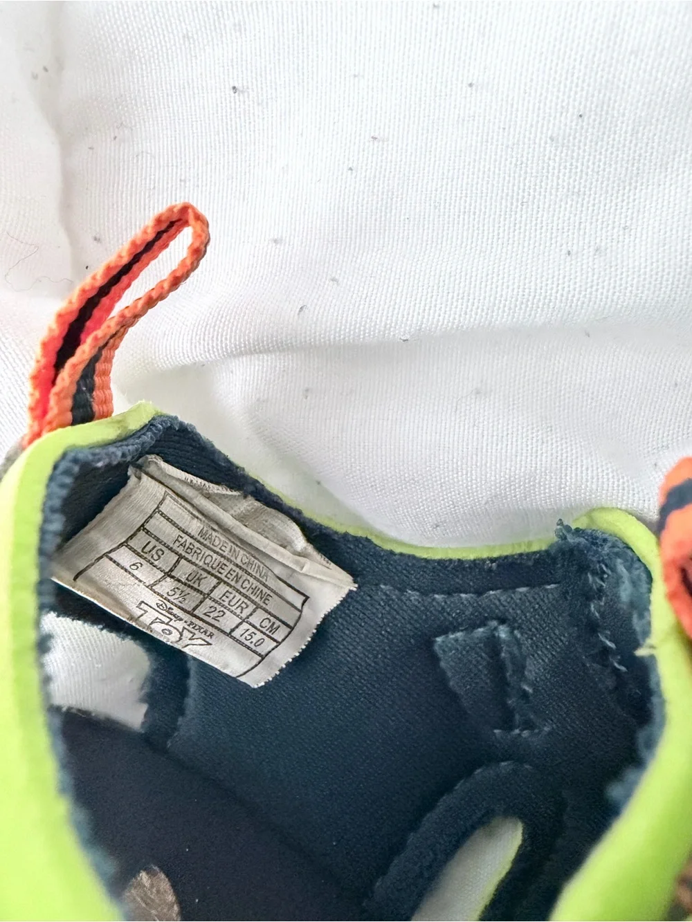 Kids Navy and Lime Closed-Toe Sandals - Toy Story Design
